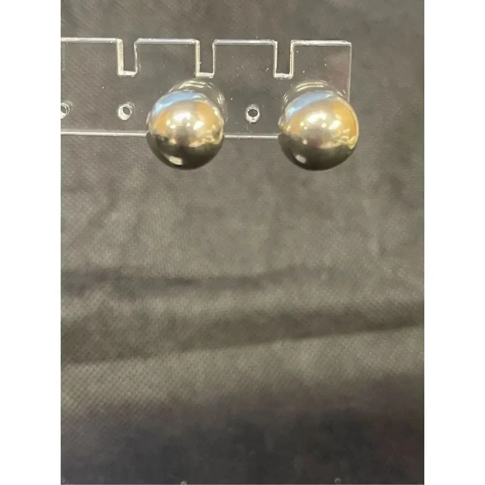 Silver Ball Earrings